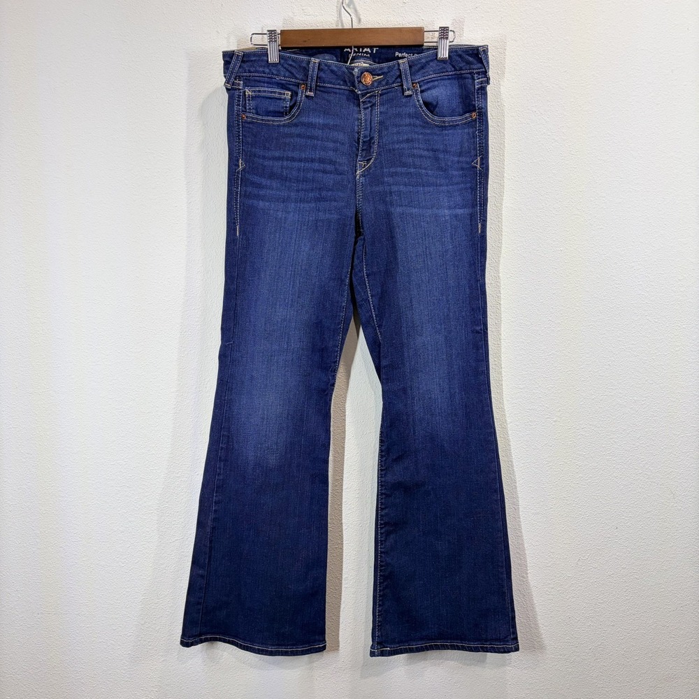 Ariat Flare Blue Jeans Womens Size 31S Perfect Rise Western Denim Cowgirl Jeans
